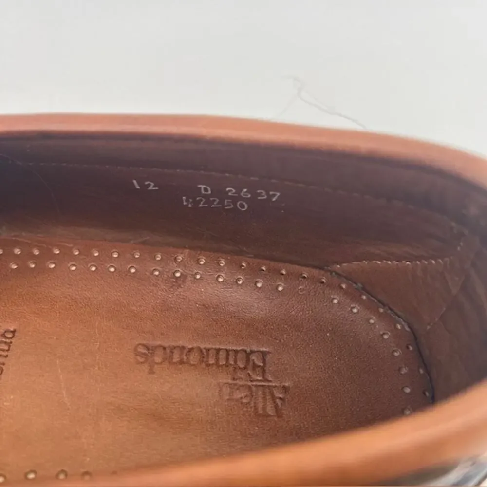 Allen Edmonds Nashua Loafer Mens 12D Brown Two-Tone Kiltie Tassel Moc ToePebbled
